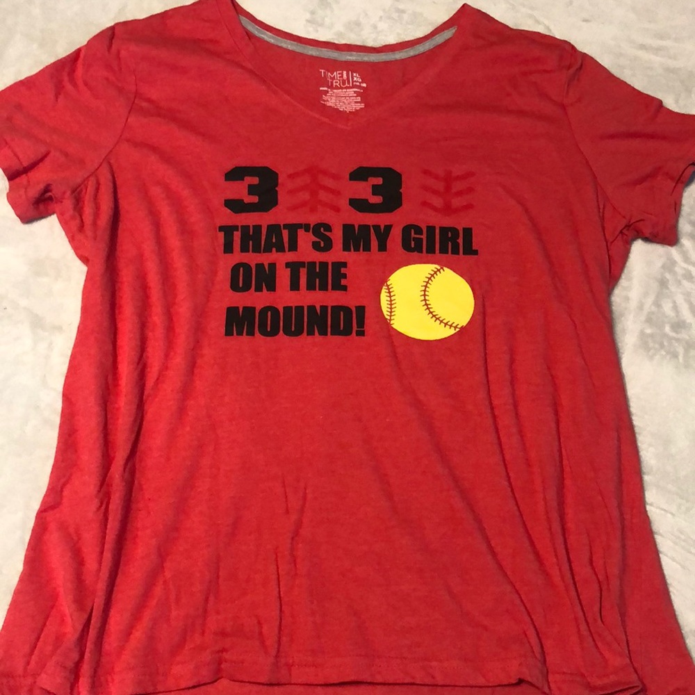 🍁Time and Tru Softball Mom Tee xl🍁